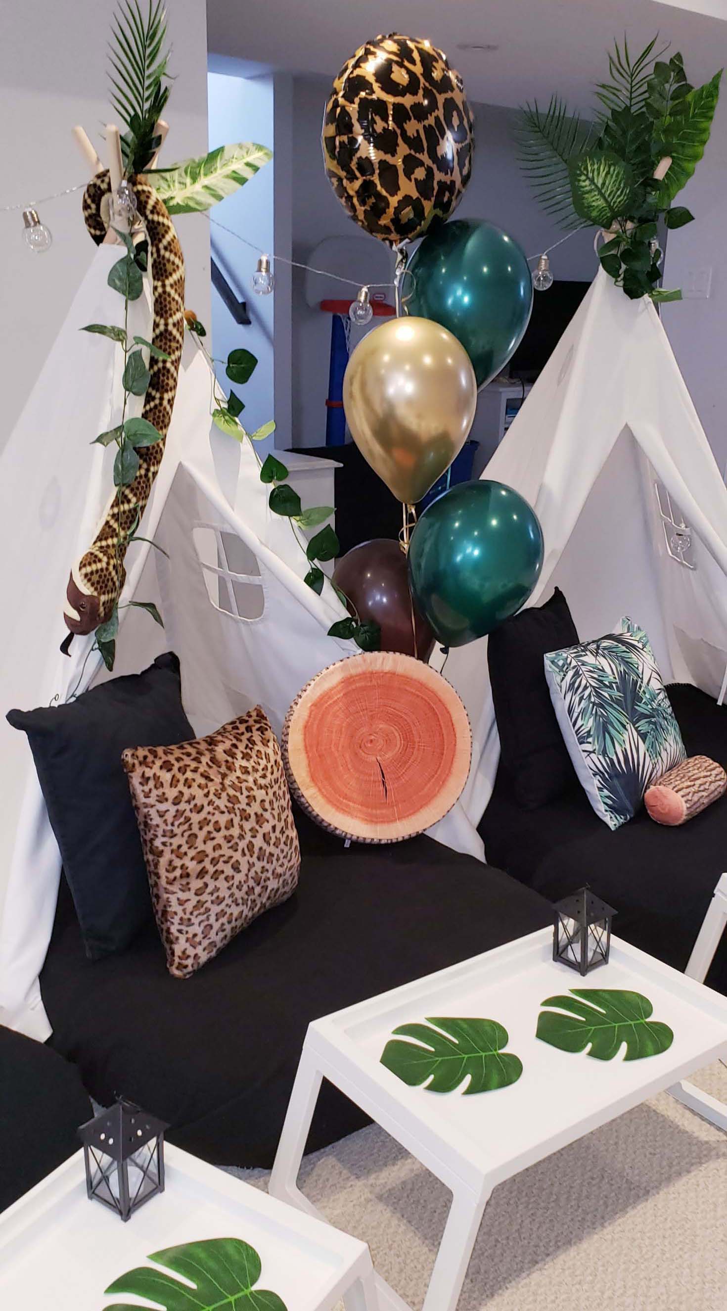 Jungle Slumber Party Theme